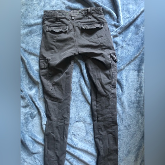 Skinny Cargo Pants with Pockets and Zippers - Picture 2 of 5